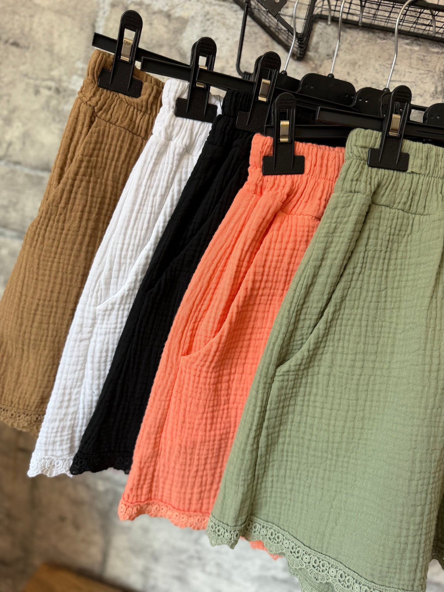 Jupe Short Coton Broderie