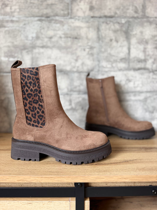 Boots Tina Sable Léopard