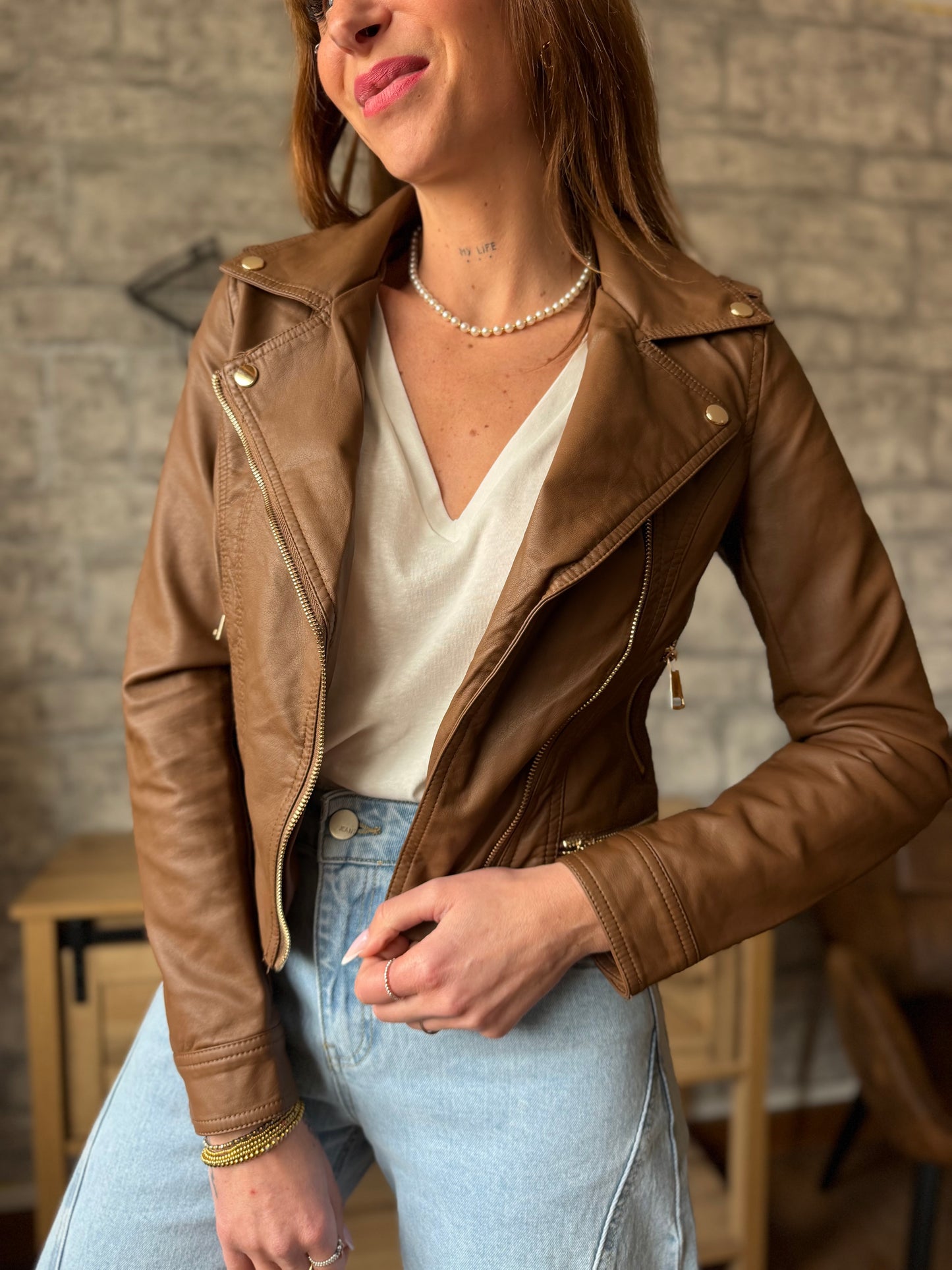 Veste Perfecto Chocolat (Taille M)