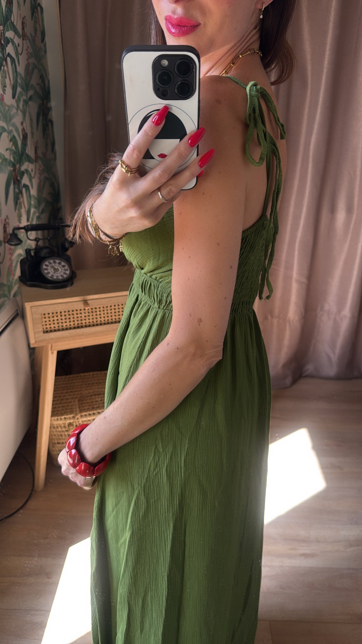 Robe Perle Pistache