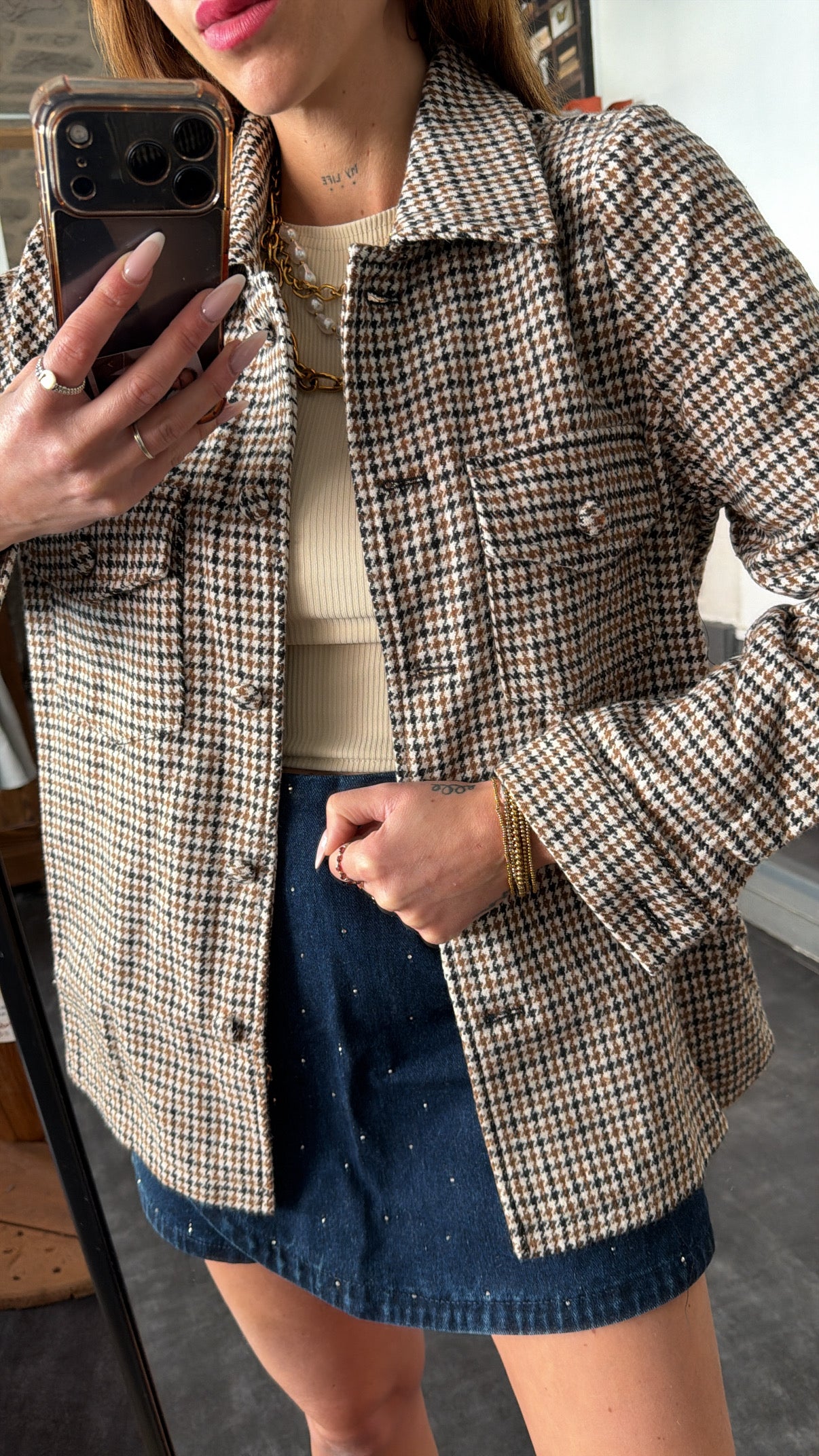 Veste Carreaux (taille S)