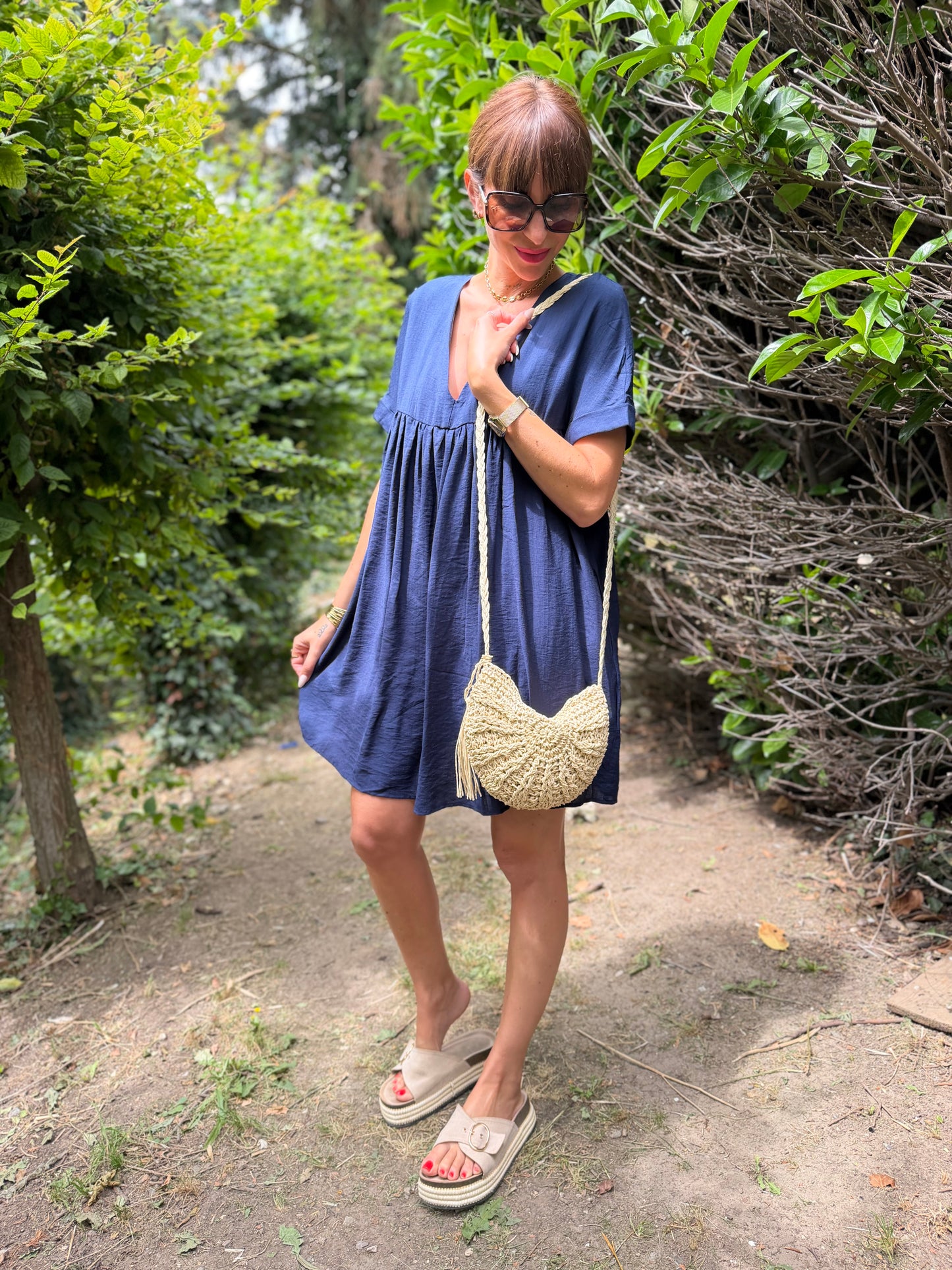 Robe Short Bleu Marine
