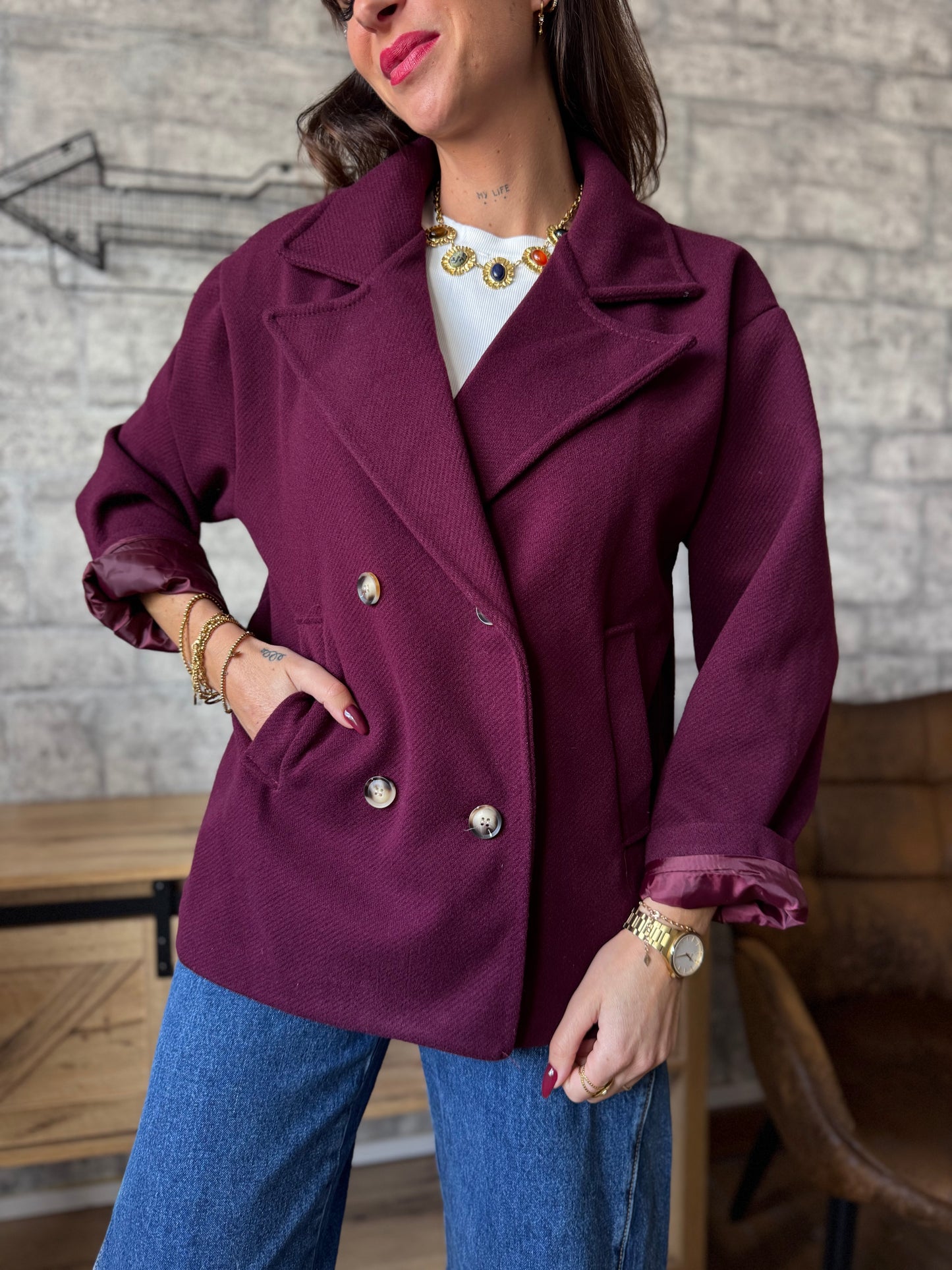 Veste Jonas Bordeaux