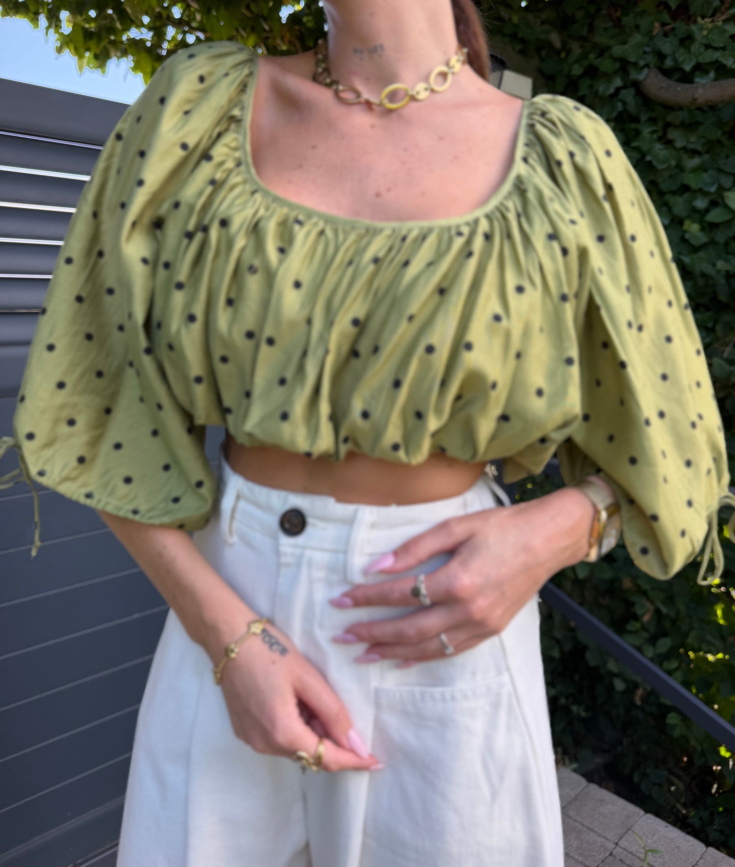Crop Top Vert olive