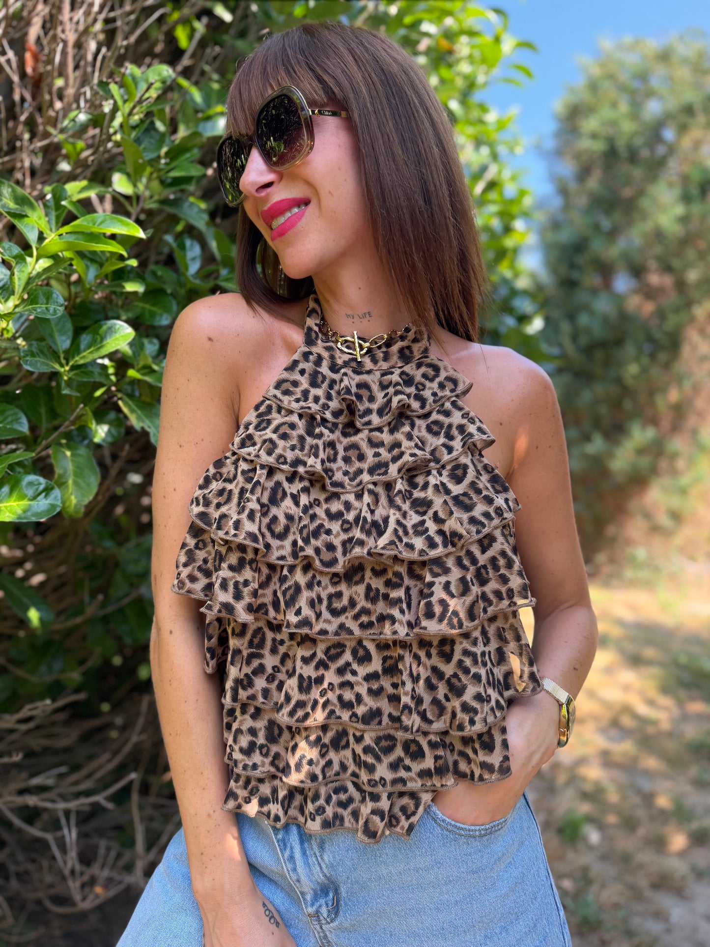 Top dos nu leopard