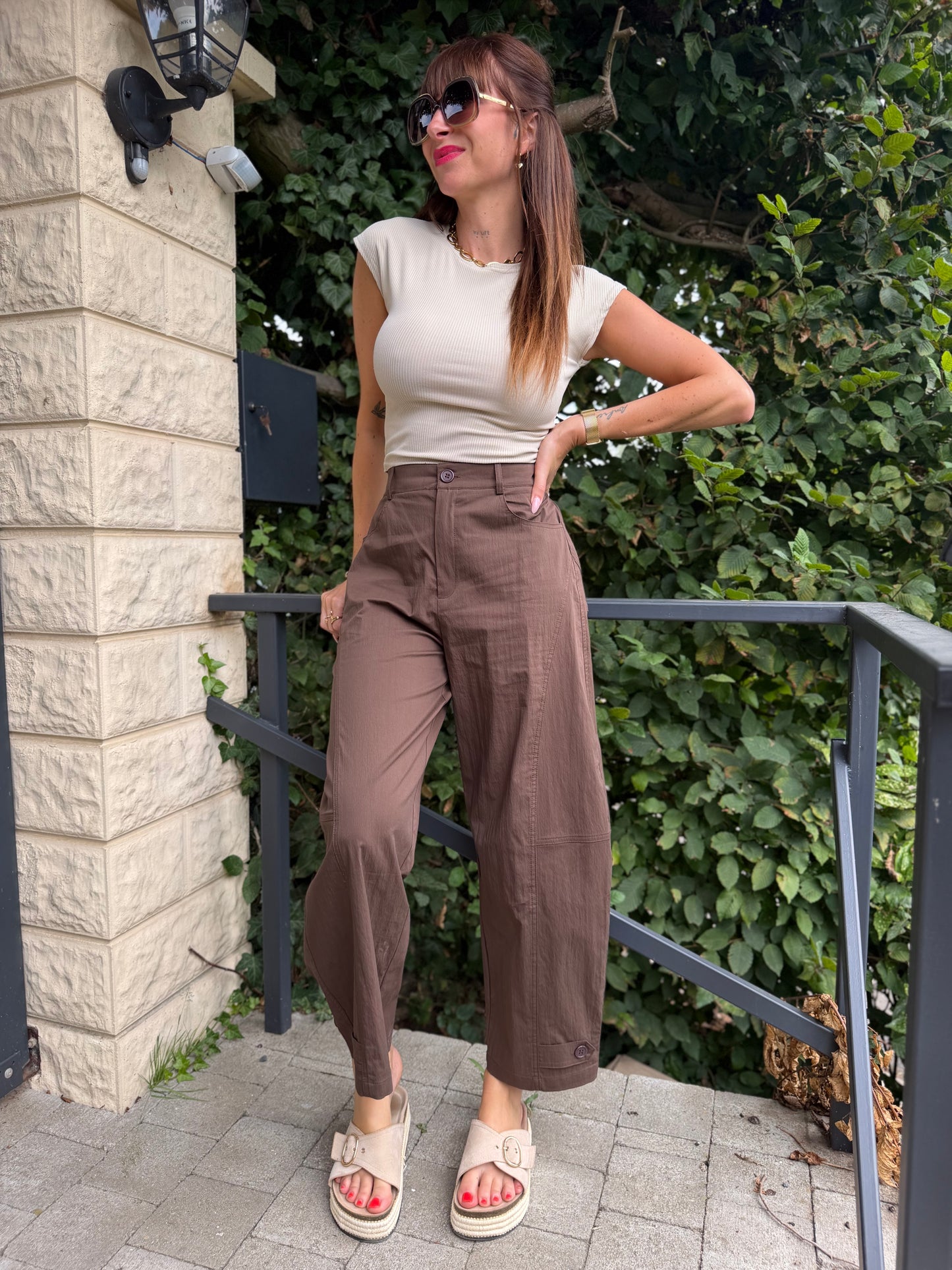 Pantalon Ballon Chocolat