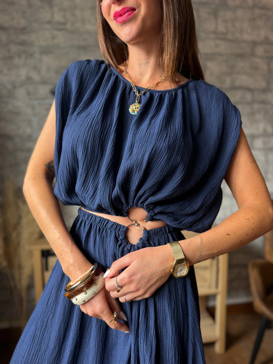 Ensemble Tom Bleu Boucle Bleu Marine