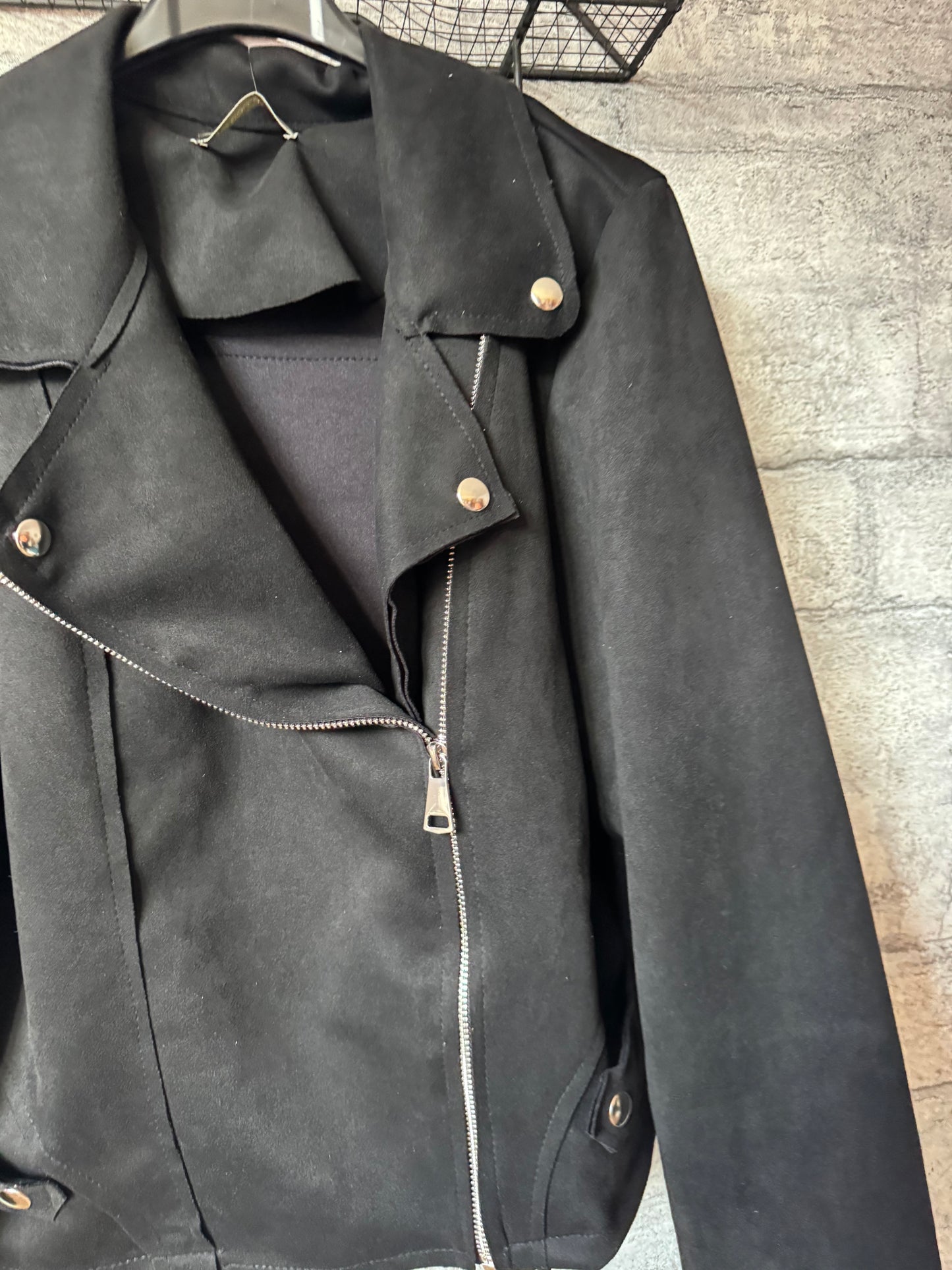 Perfecto Suédine Noir Pulpeuse