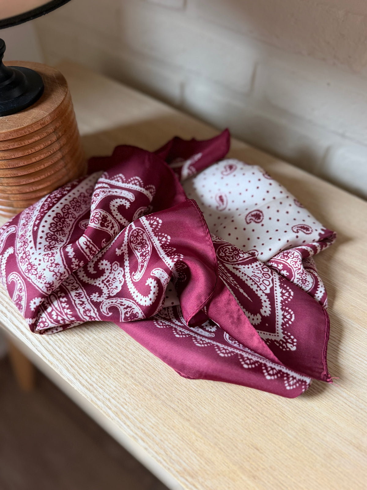 Foulard Bandana Bordeaux