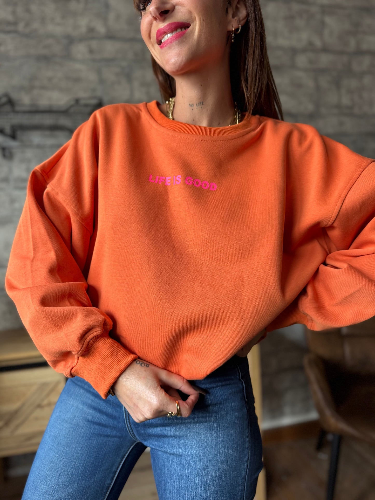 Sweat Life is Good Orange