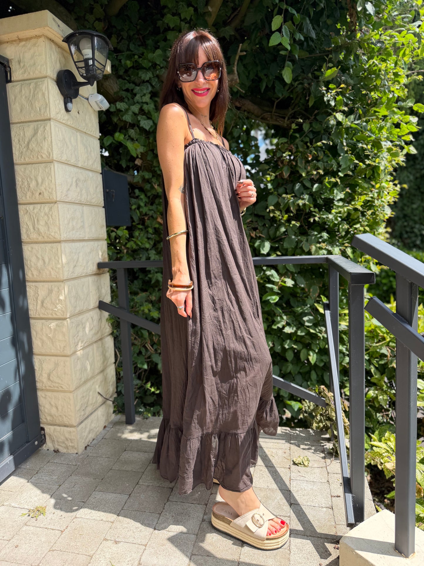 Robe Ample Bretelle Chocolat