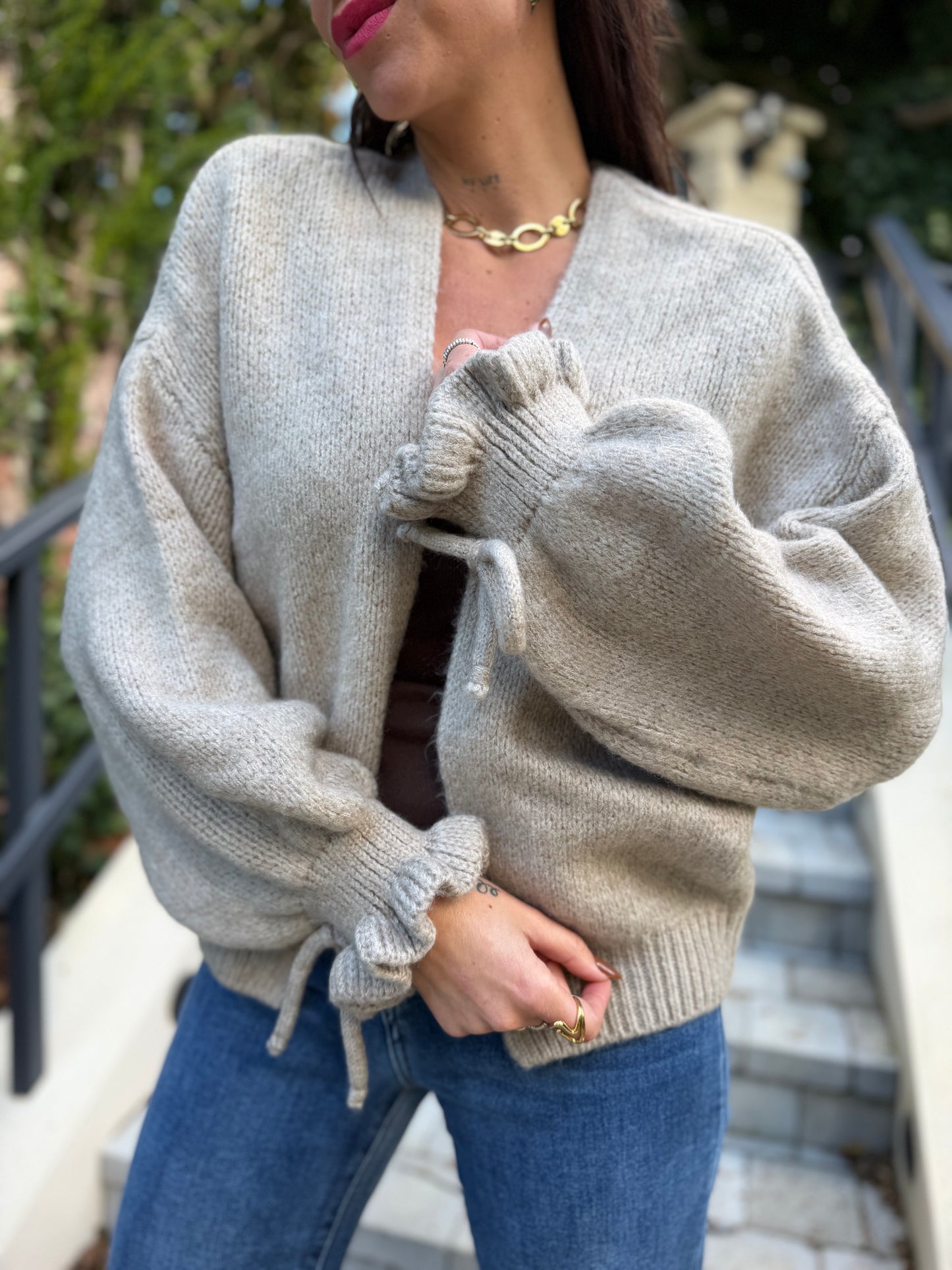 Gilet Cocoon Sable