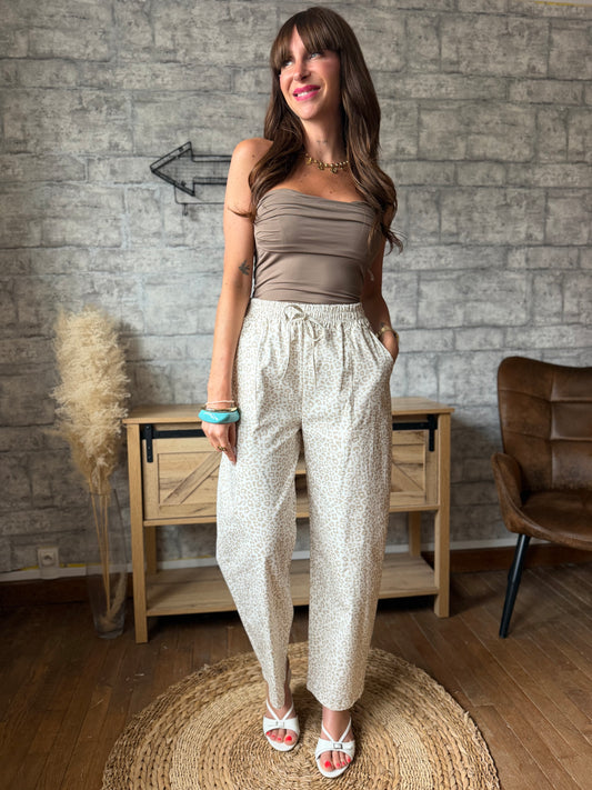 Pantalon Bali Écru
