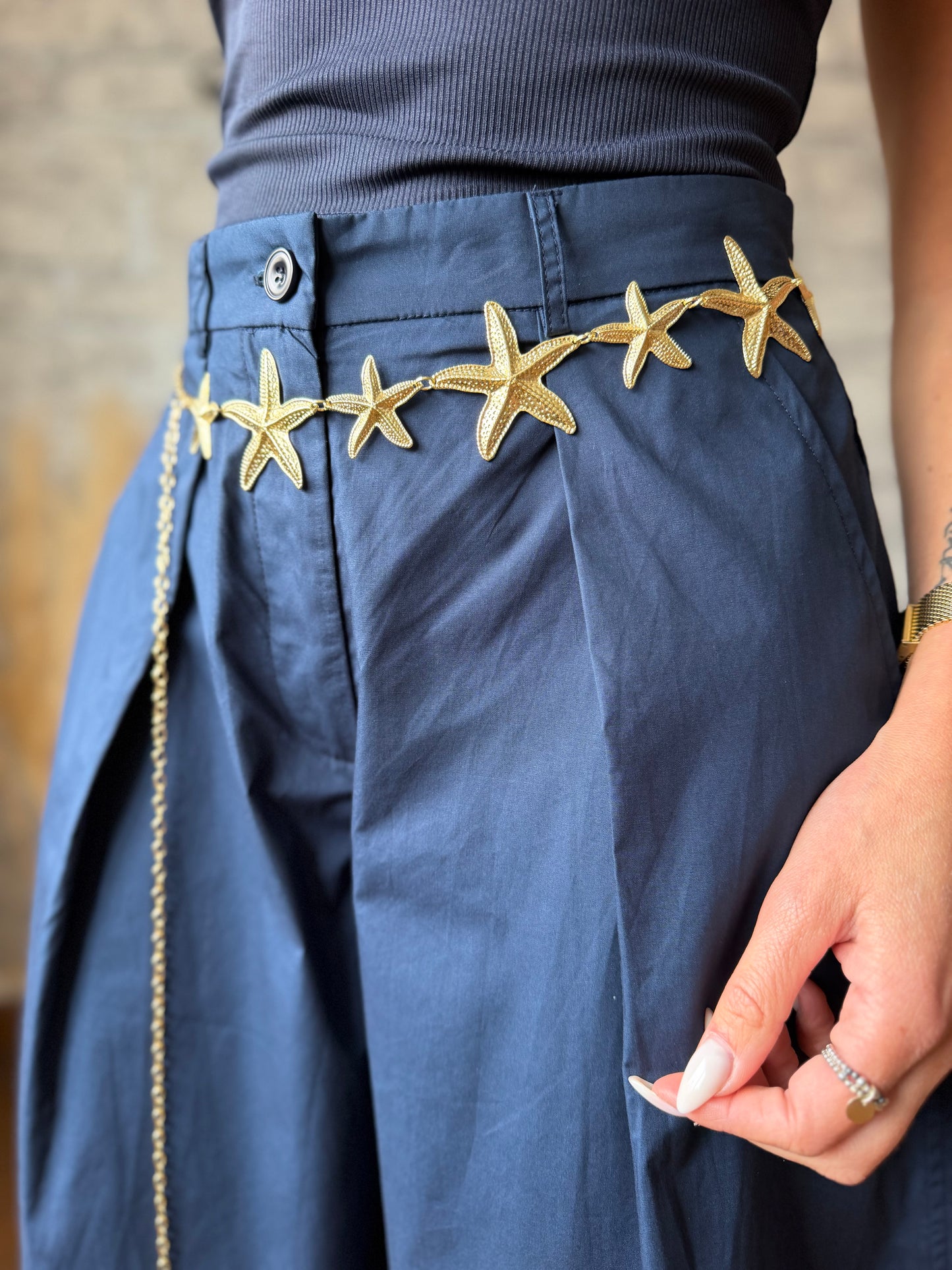 Ceinture Chaîne Étoile Doré