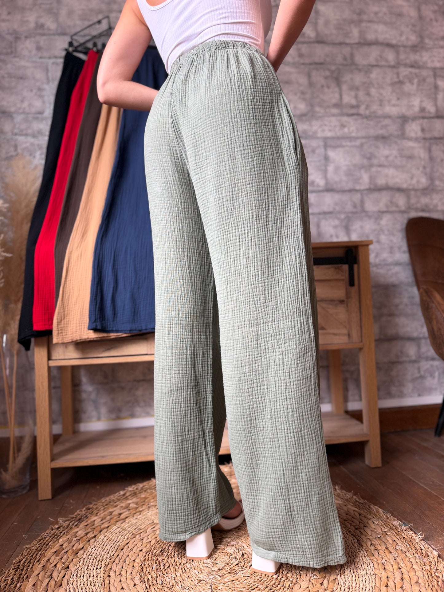 Pantalon Coton Uni