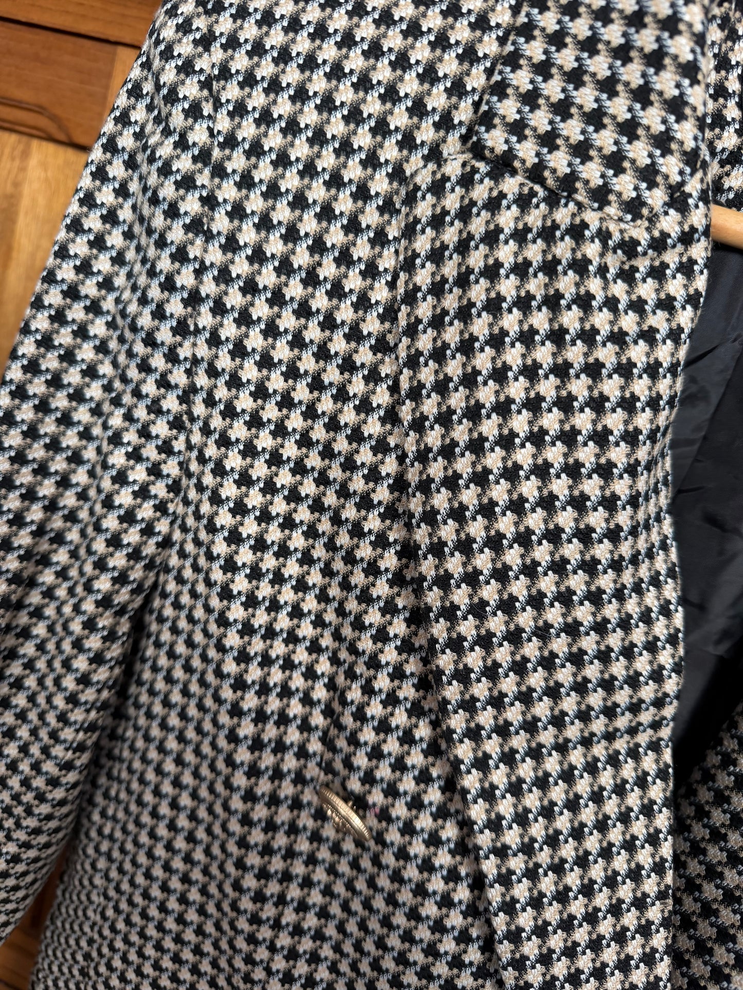 Blazer Carreaux Noir (taille L)