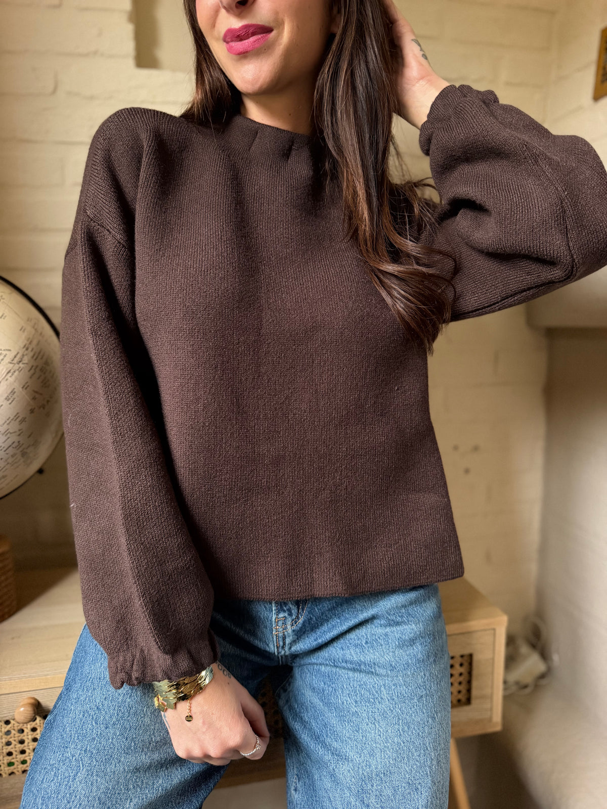 Pull Léo Chocolat