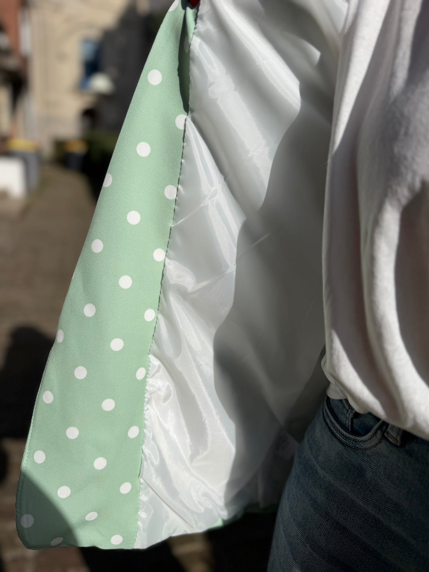 Blazer Pois Vert D'Eau