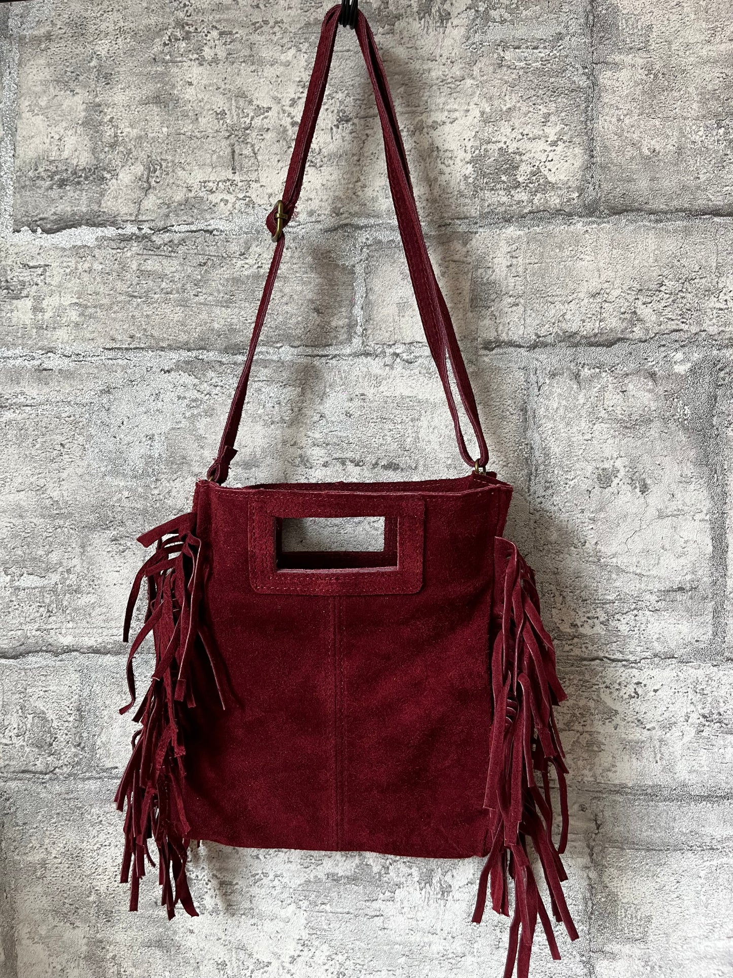 Sac Frange Bordeaux