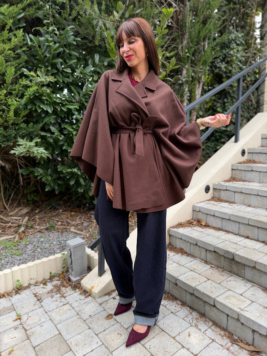 Manteau Cape Chocolat