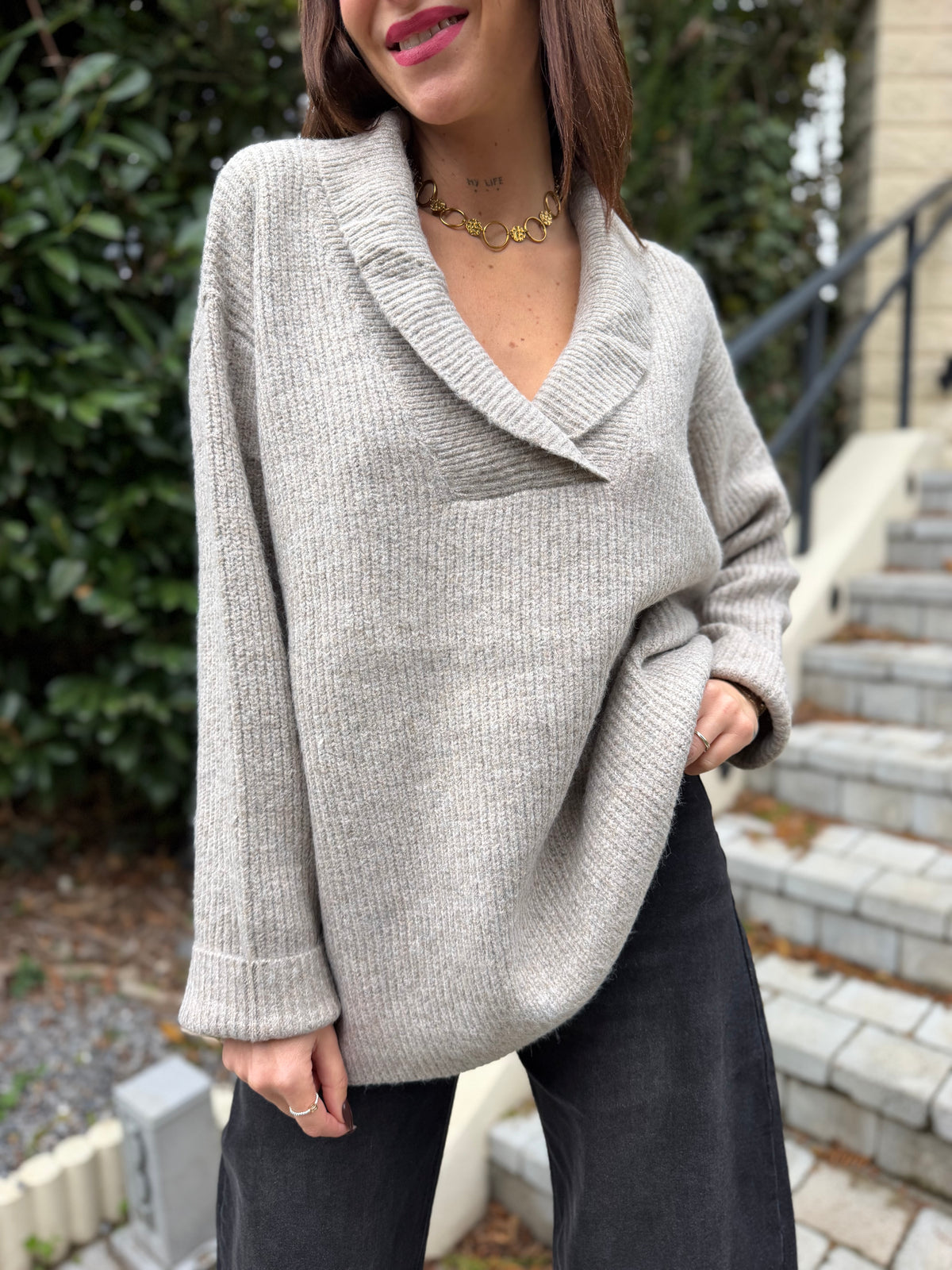 Pull Romain Taupe