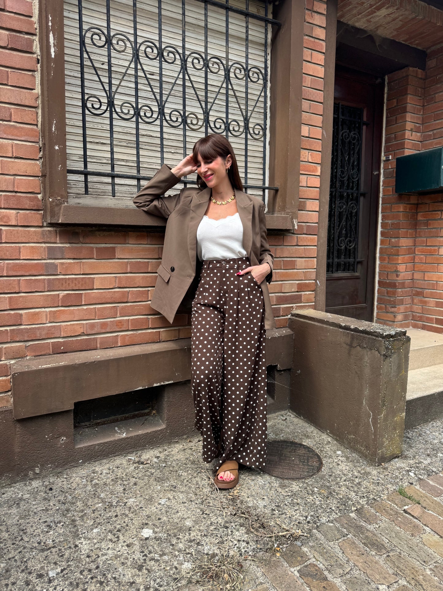 Pantalon Pois Chocolat