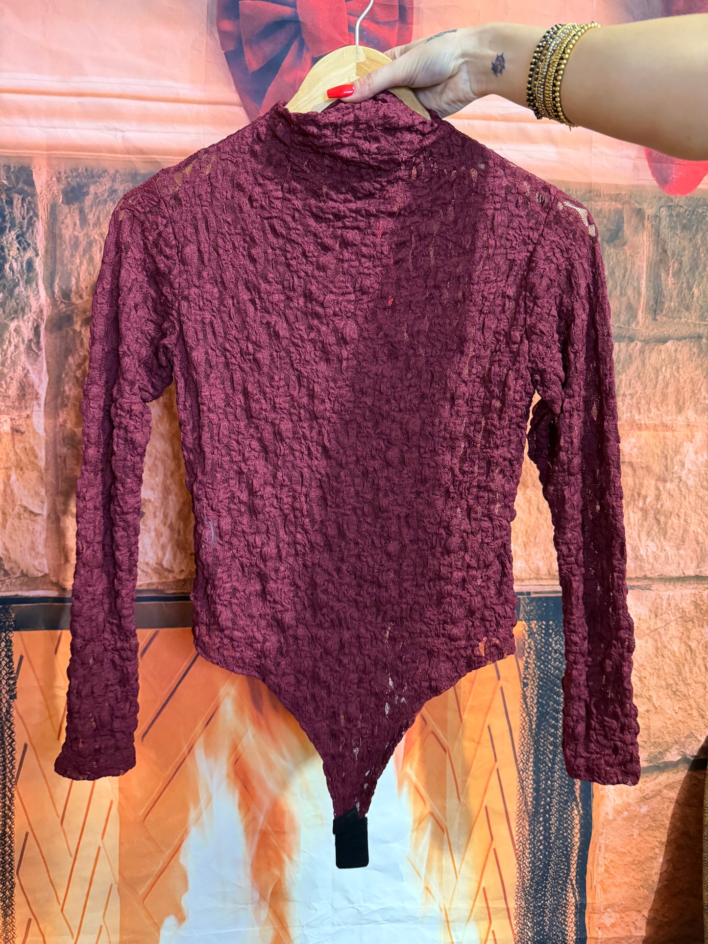 Body Dentelle Bordeaux