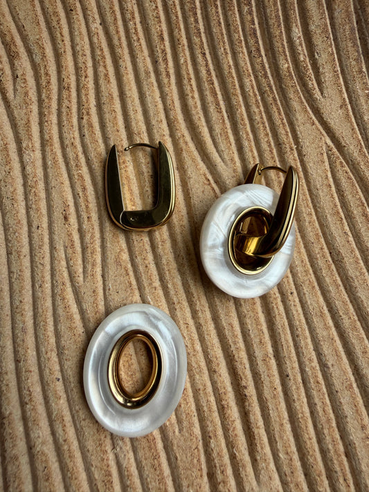 Boucle D’oreille Lio Blanc