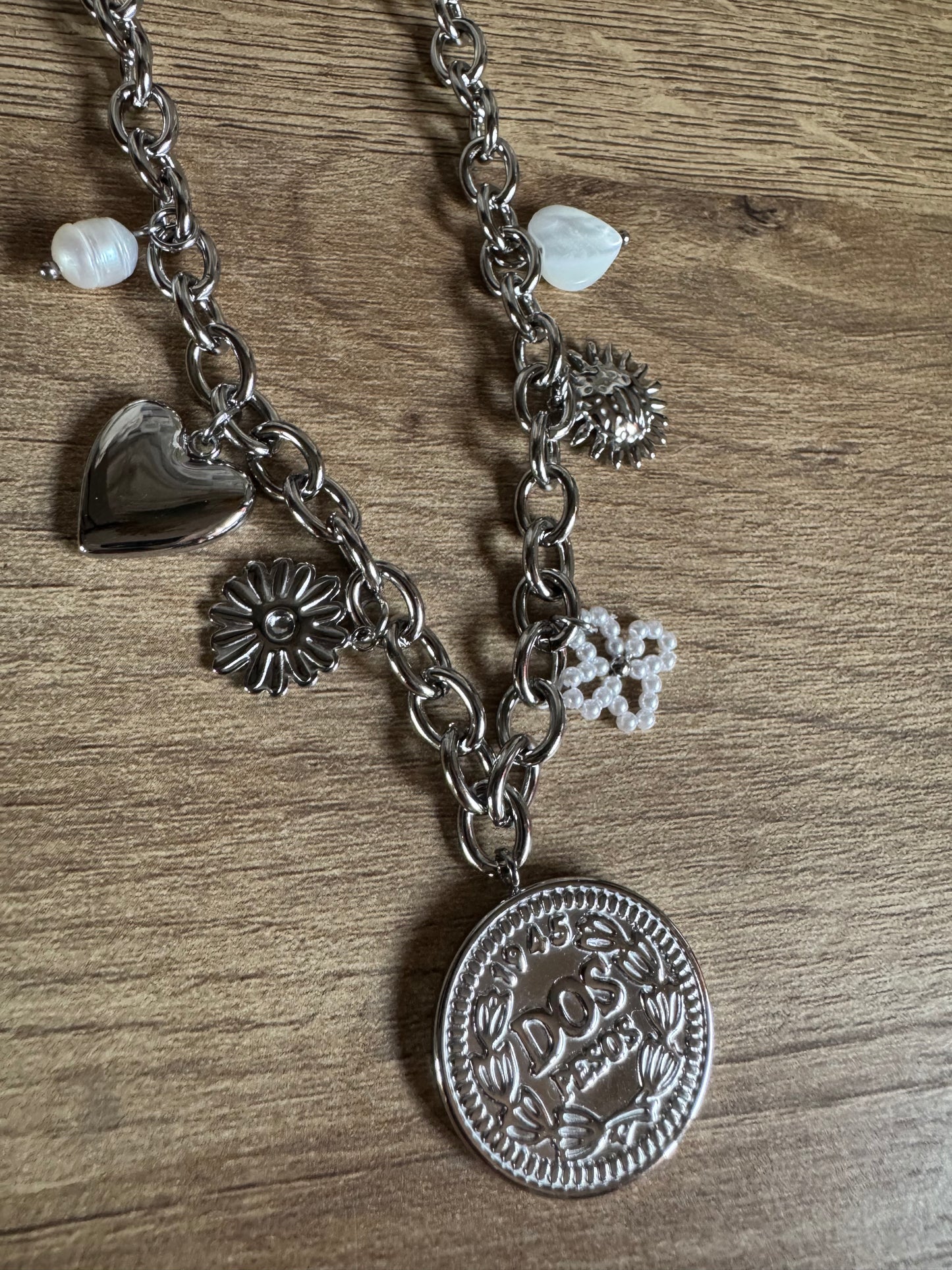Collier Argent Breloque