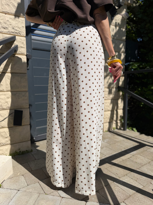 Pantalon Pois Écru
