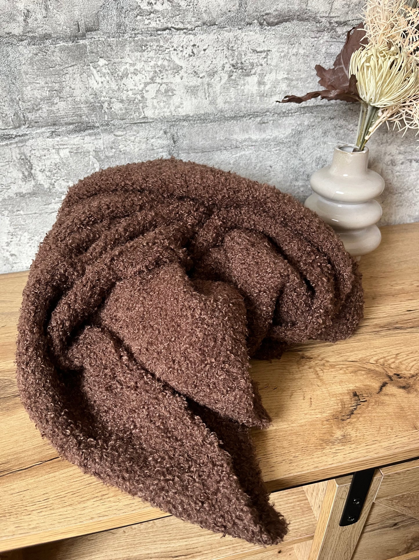 Écharpe Peluche Chocolat