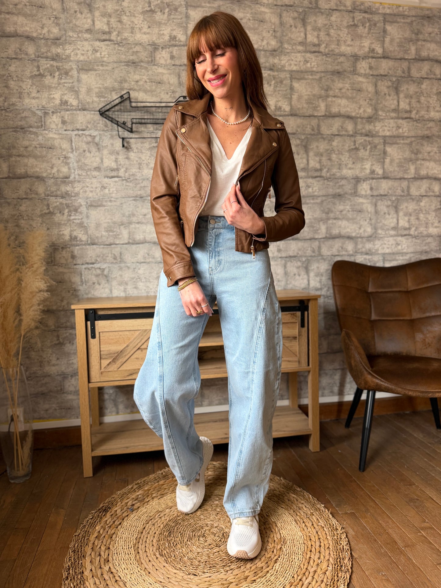 Veste Perfecto Chocolat (Taille M)