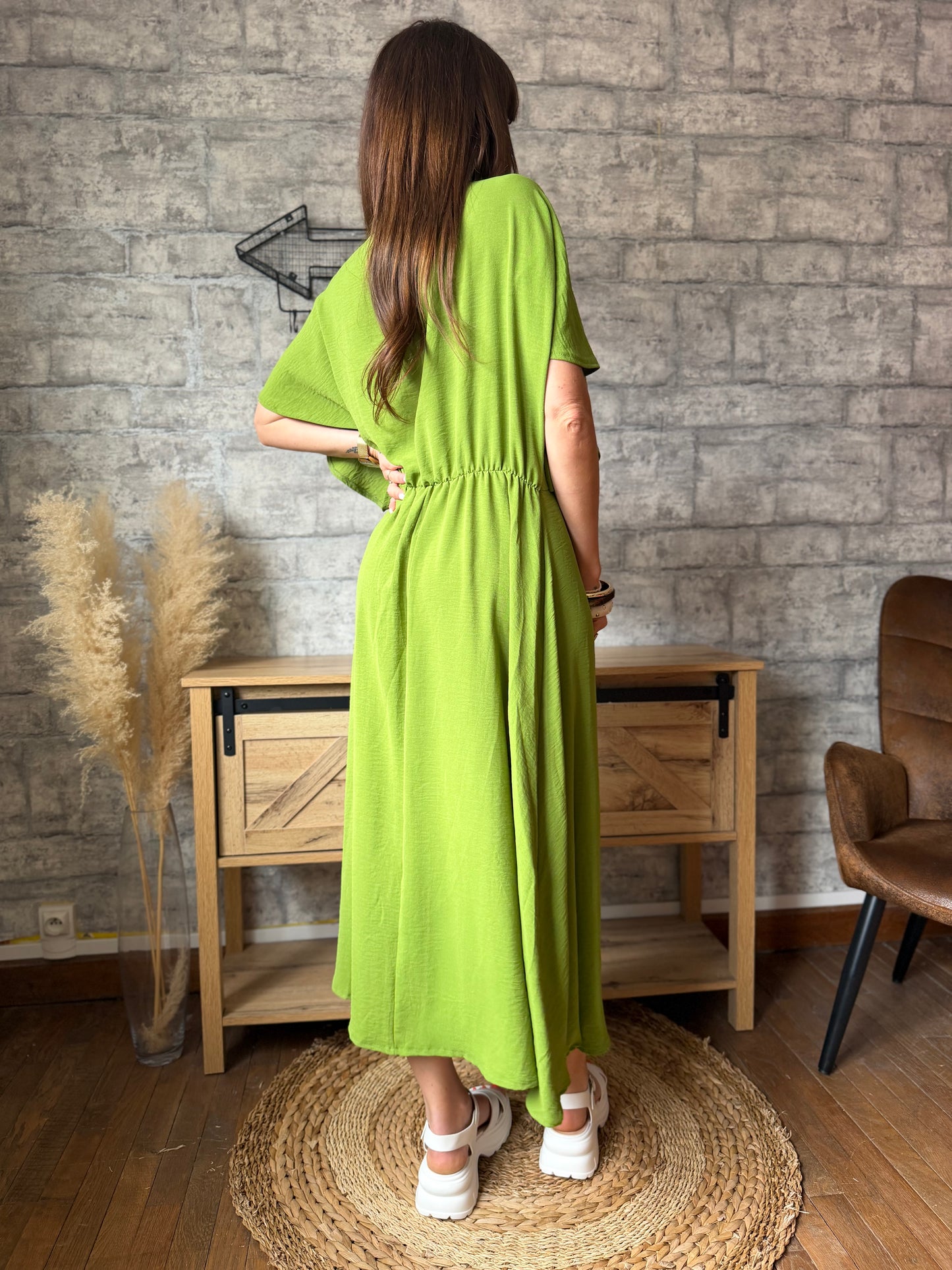 Robe Longue Coline Vert Olive