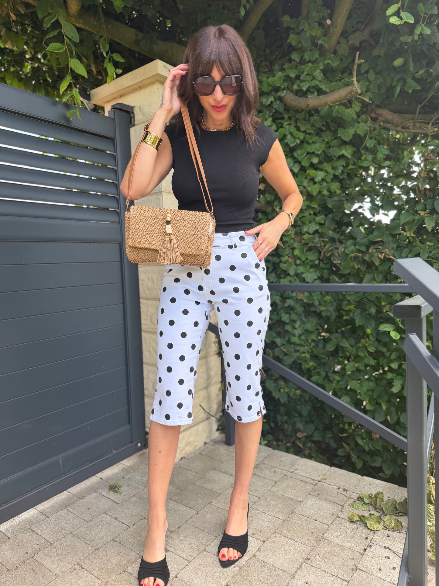 Capri Blanc Pois Noir