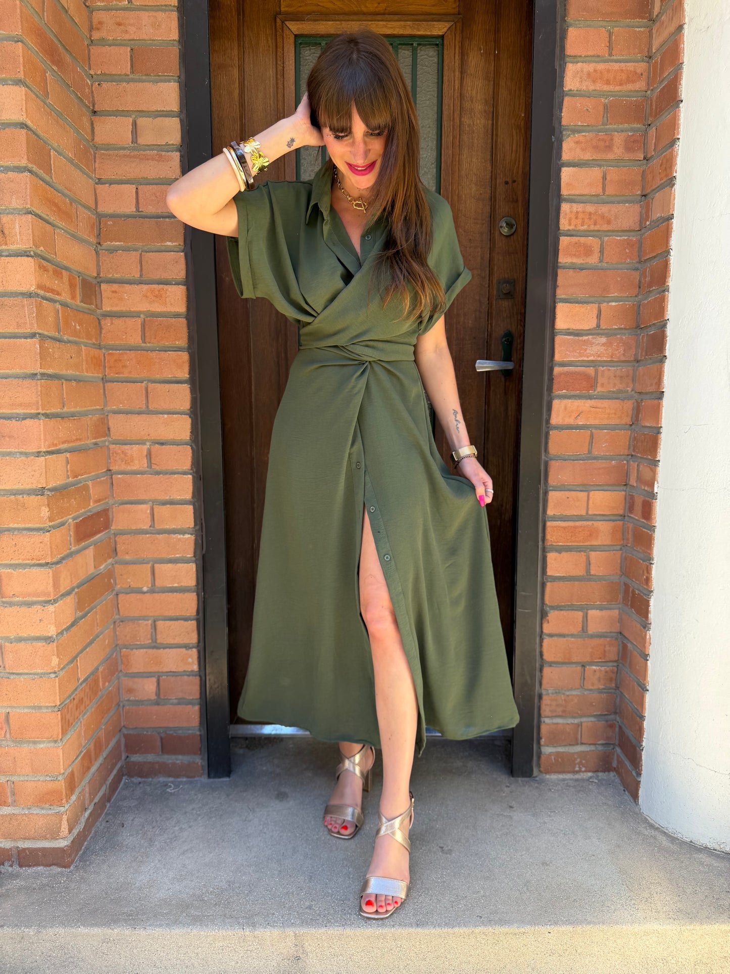 Robe Louise Kaki
