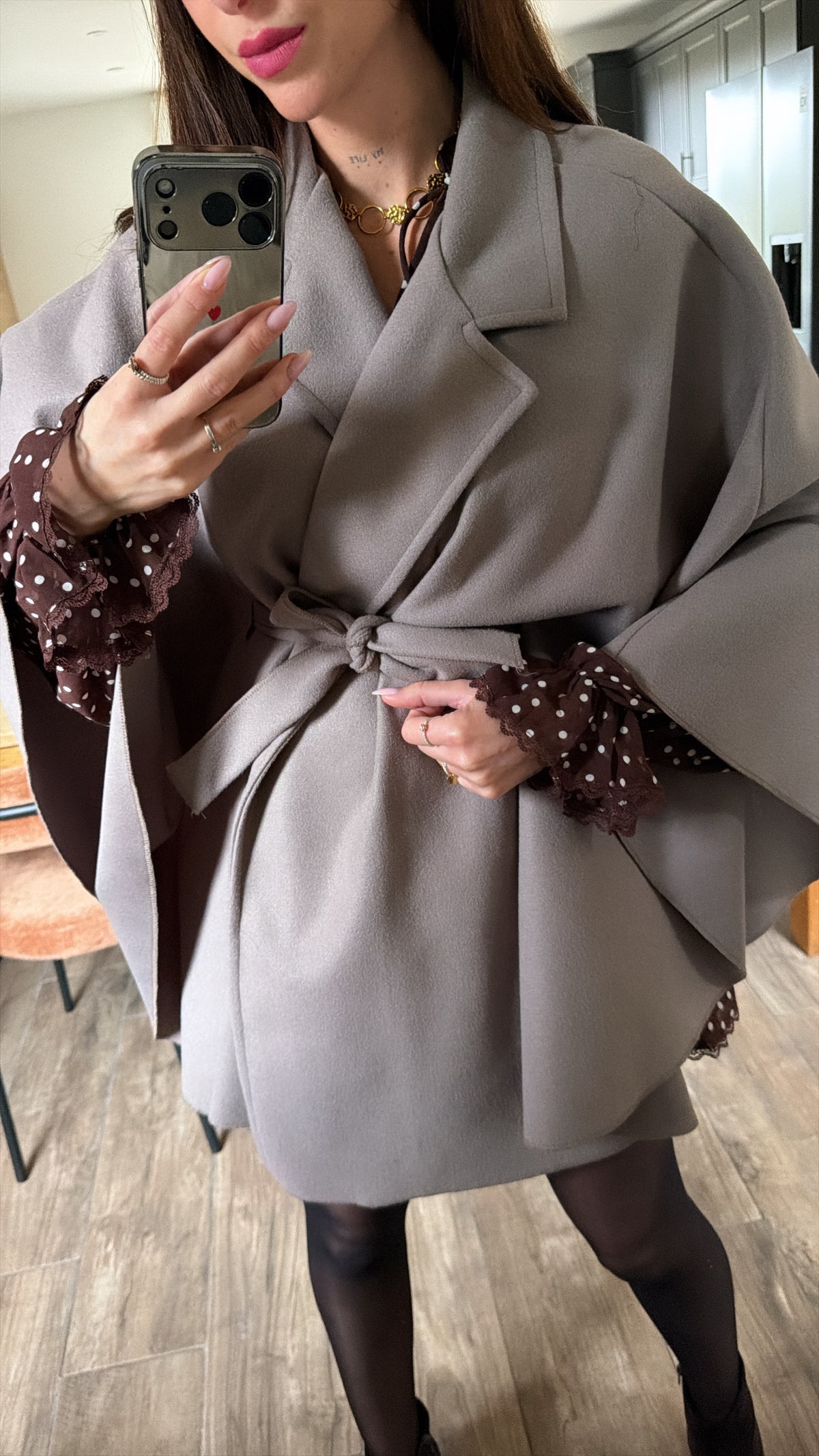 Manteau Cape Taupe