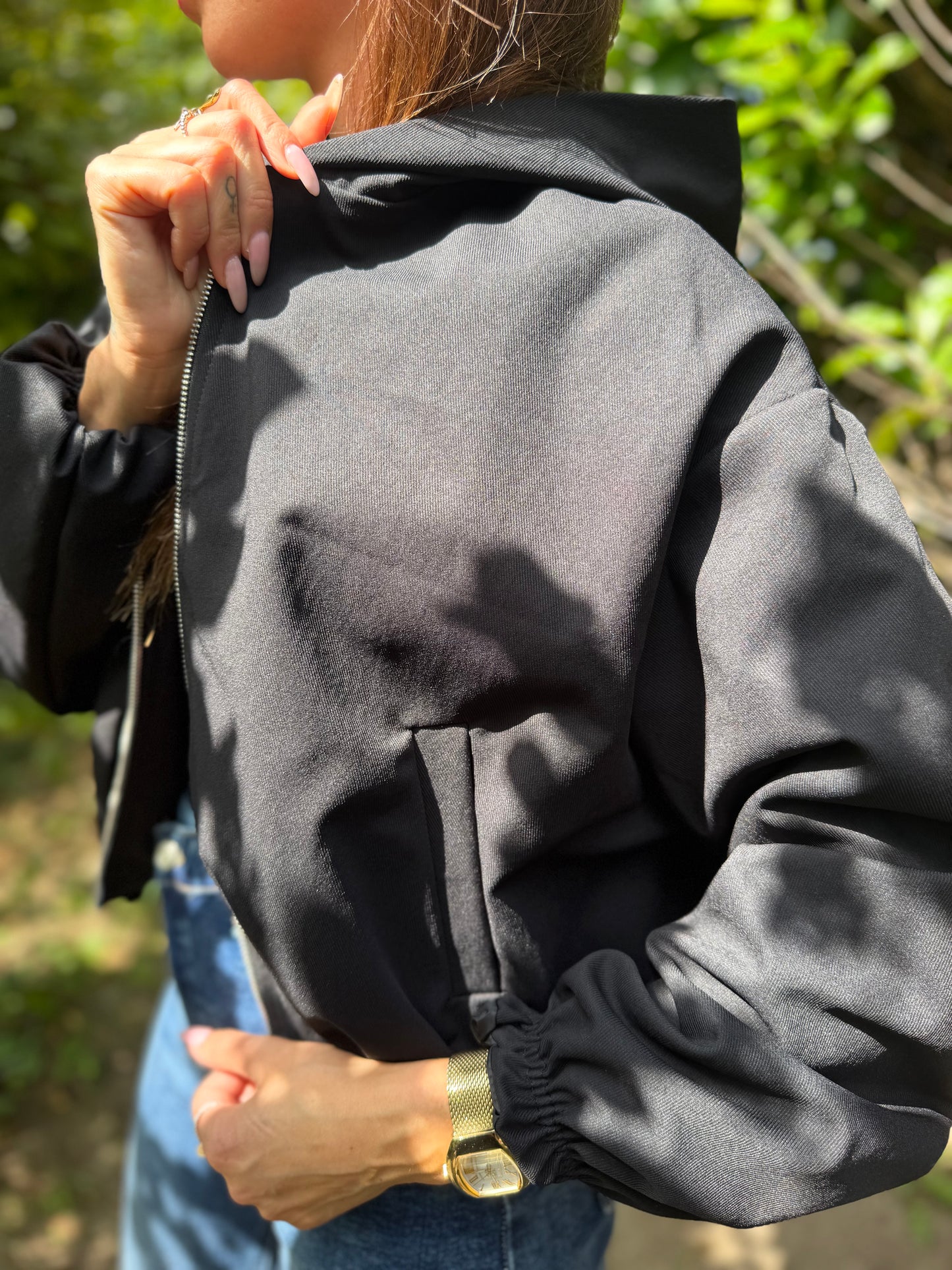 Veste Capuche Noir