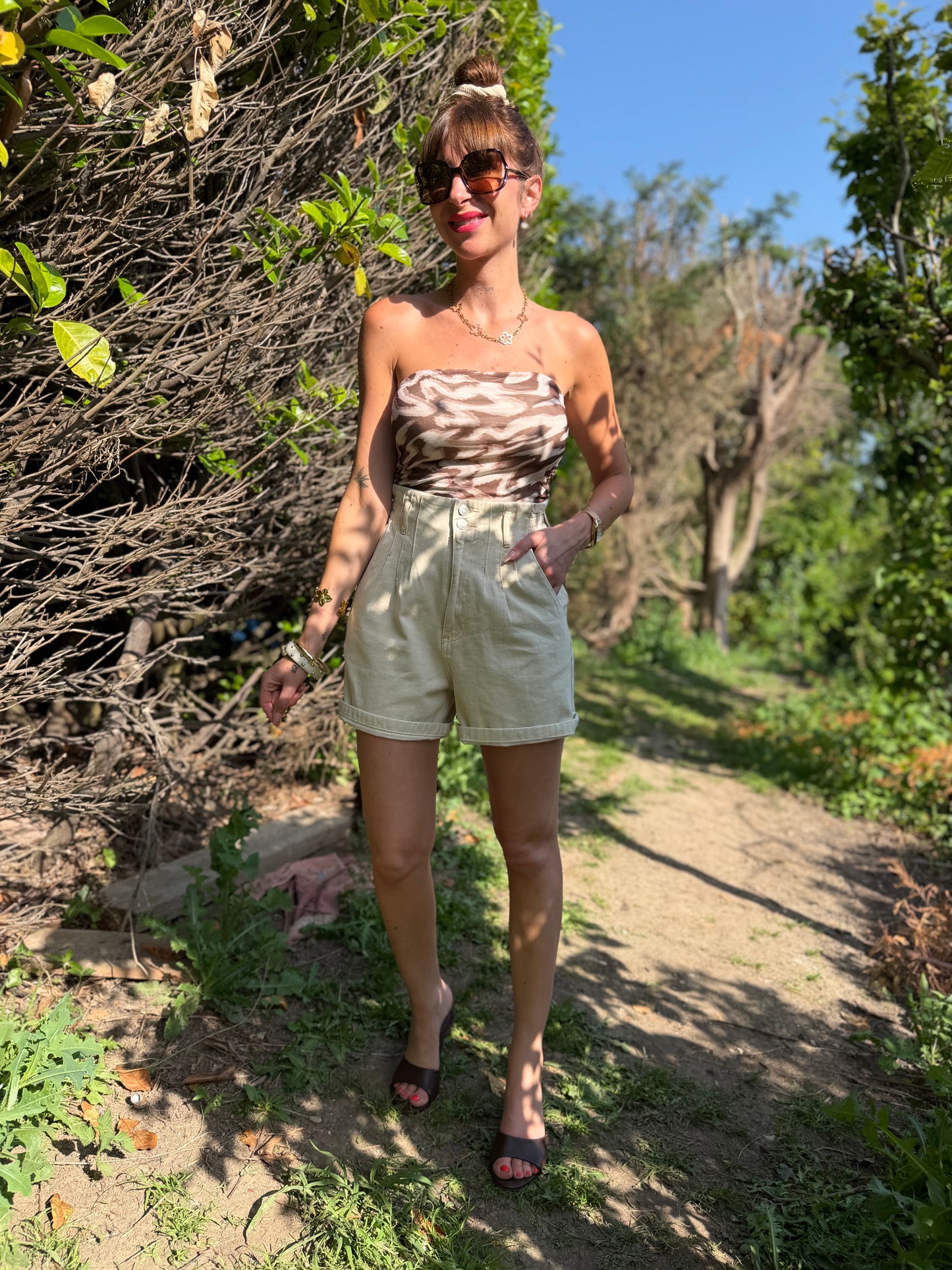 Short Slouchy Écru