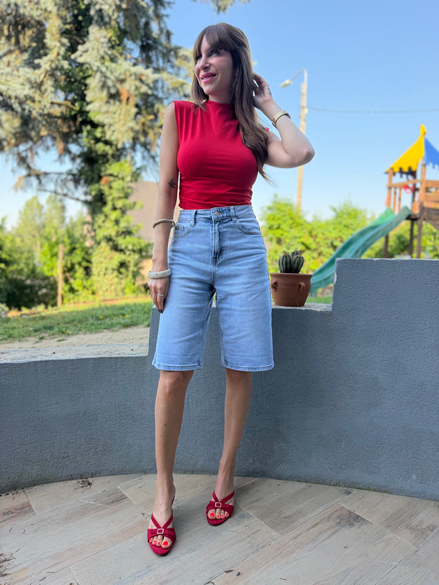 Top Col Rouge
