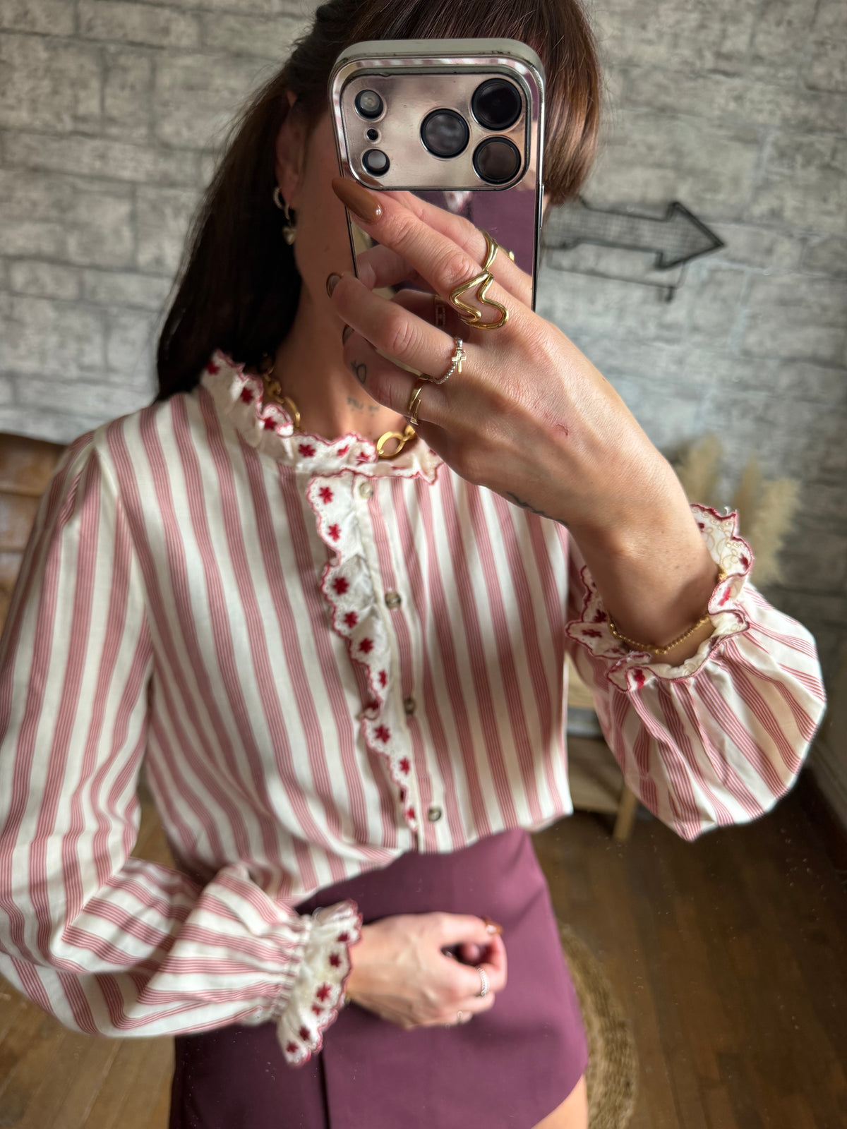 Chemise Loanne Bordeaux