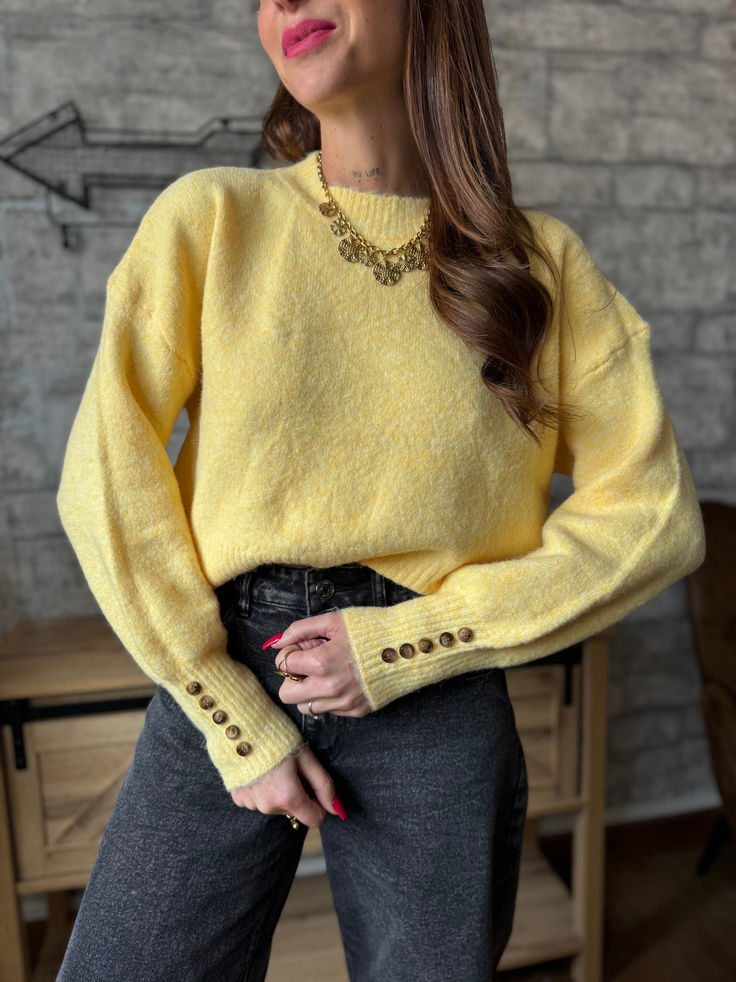 Pull Bilou Jaune