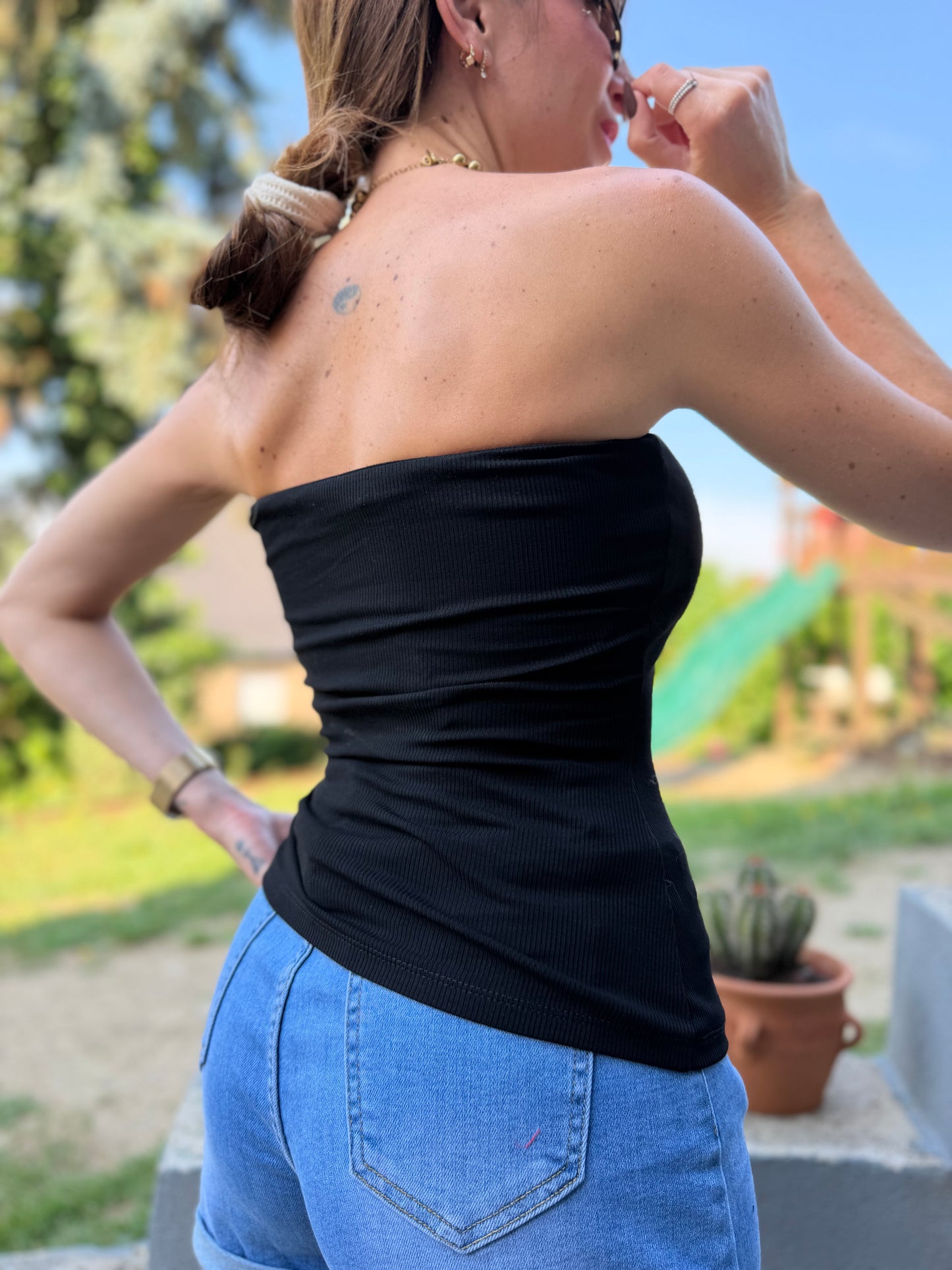 Bandeau Bustier New Noir