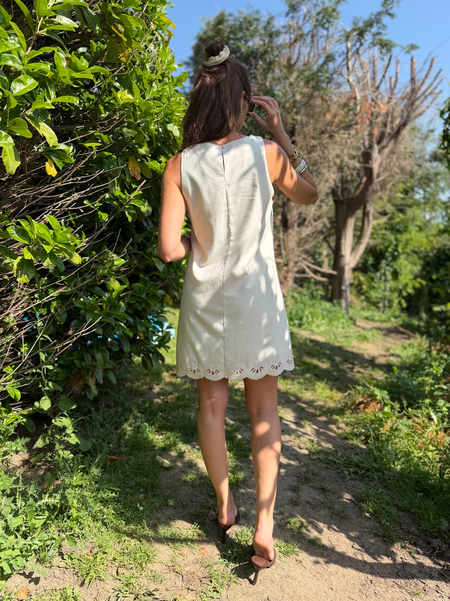 Robe Lin Écru