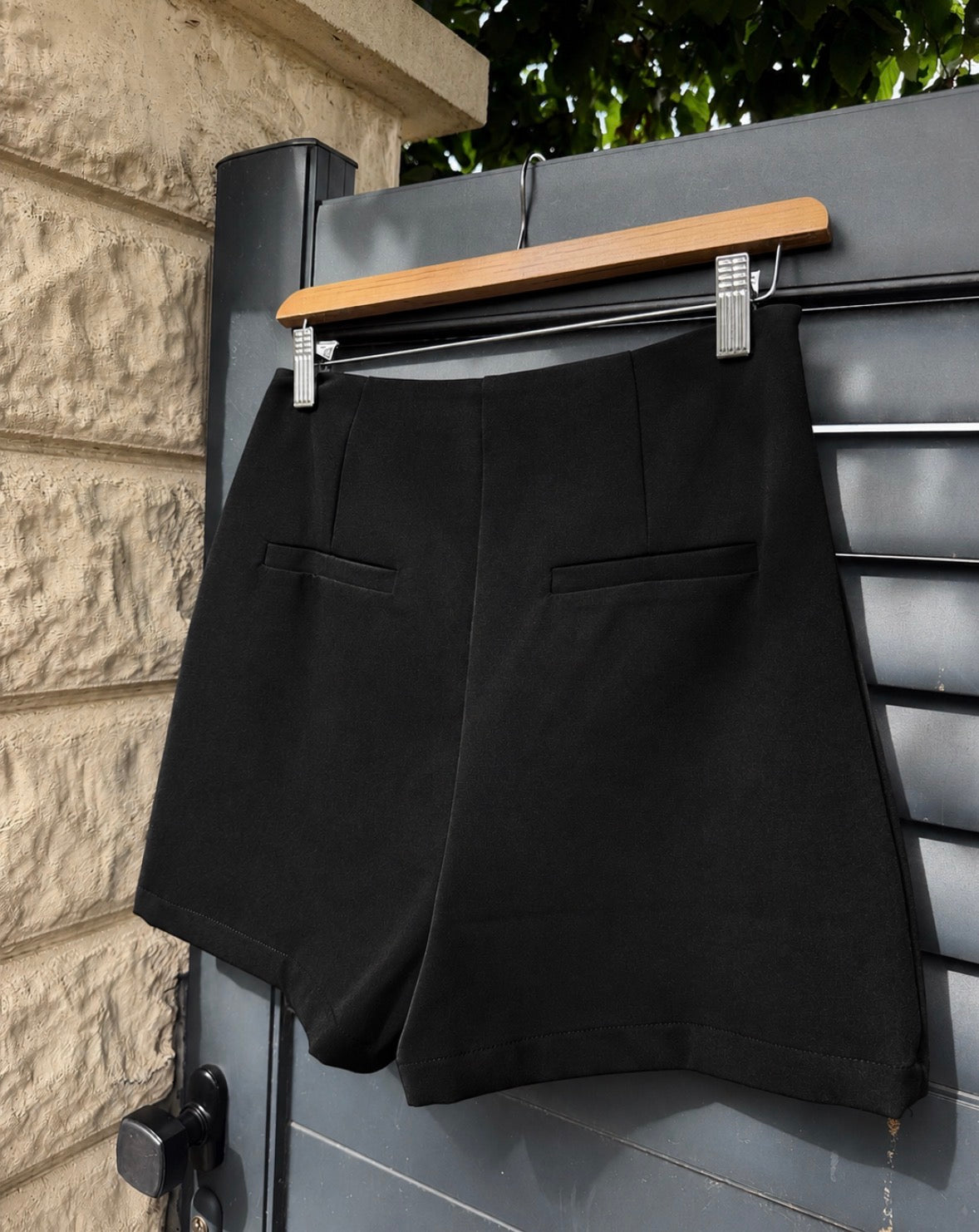 Jupe-Short Unie Noir