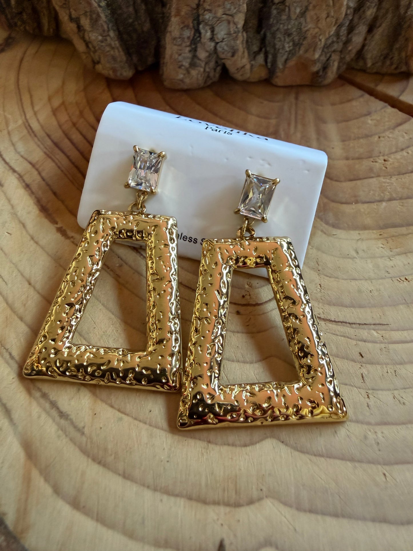 Boucle d’oreille Carré Or