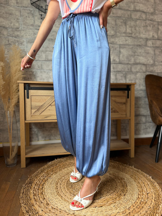 Pantalon Aladdin Bleu