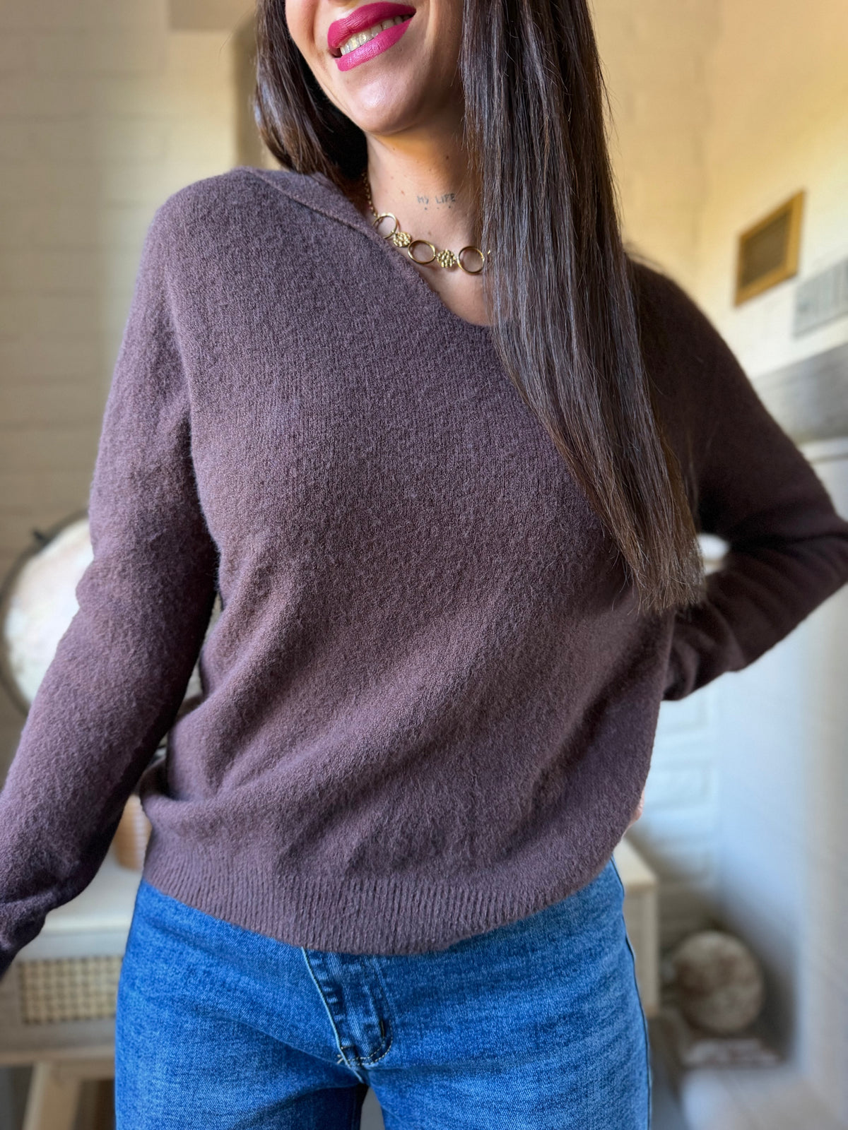 Pull Polo Chocolat