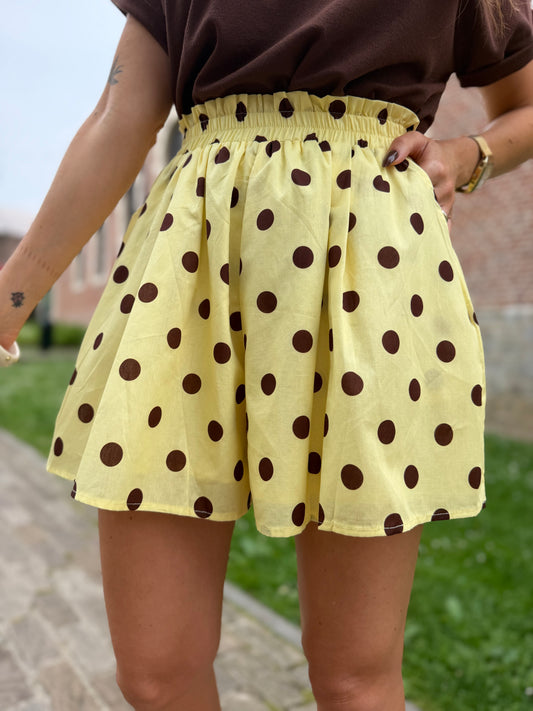 Short Pois Jaune