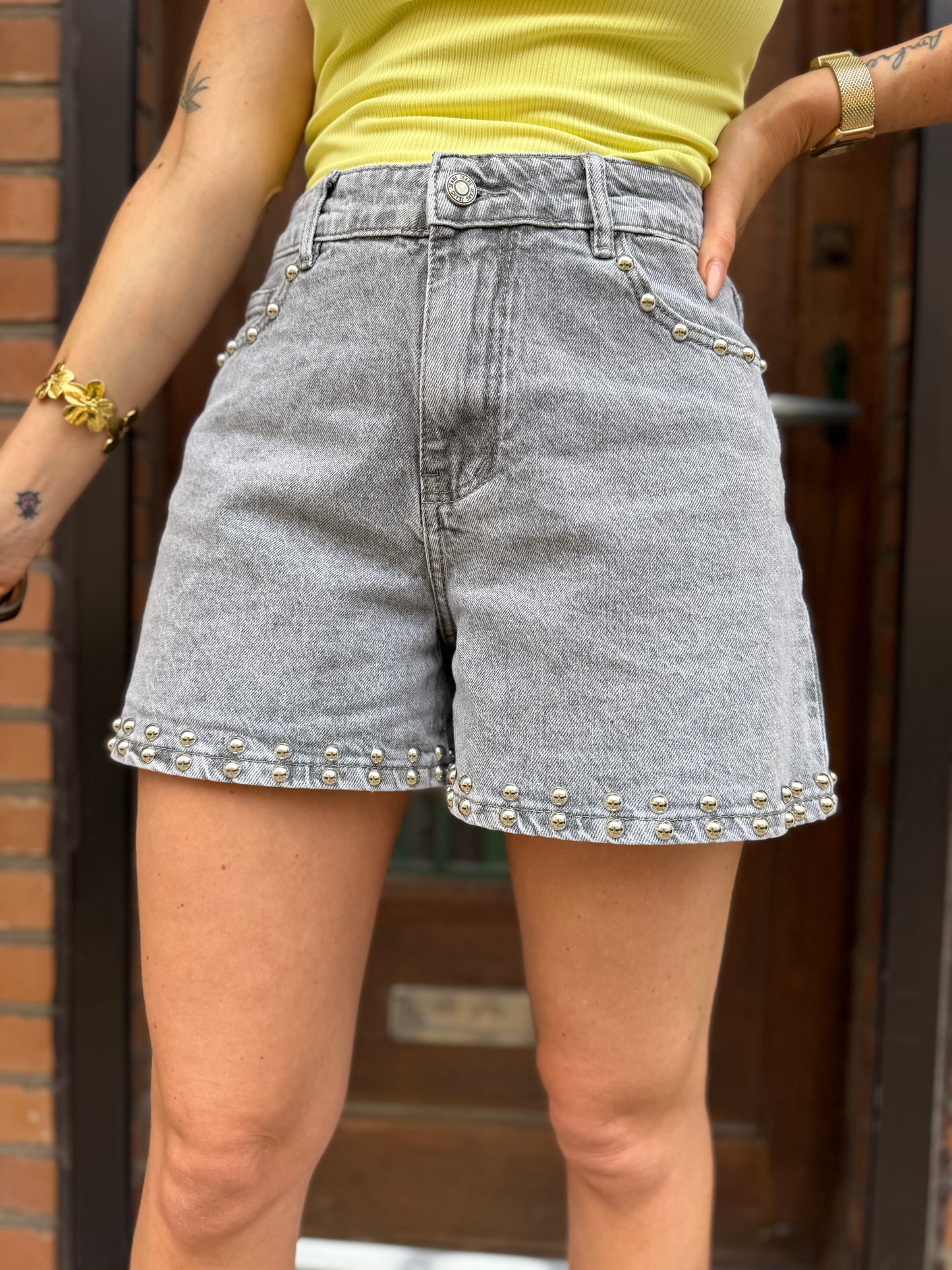 Short Gris Clou