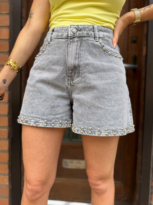 Short Gris Clou